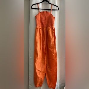 Romper pants size M color Orange
